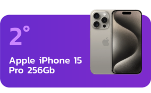 2° IN CLASSIFICA: Apple iPhone 15 Pro" 256GB