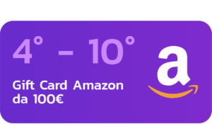 DAL 4° AL 10° IN CLASSIFICA: gift card Amazon da 100 euro